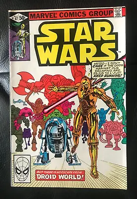 Buy STAR WARS #47 MAY 1981 R2D2 C3PO DROID WORLD BRONZE AGE MARVEL! Comic Book Oop • 9.98£