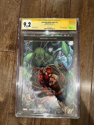 Buy Amazing Spider-Man 13 Tribute To Stan Lee CGC 9.2 Signed By Nick Spencer • 51.63£