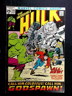Buy Incredible Hulk #145 VF 7.5 Origin Retold Herb Trimpe Art Vintage Marvel 1971 • 56.21£
