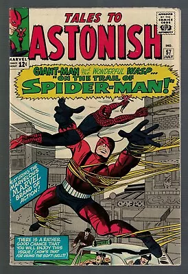 Buy Marvel Comics Tales To Astonish 57 1964 FN- 5.5 Giant Man Vs Spiderman  • 403.91£