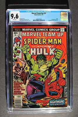 Buy Marvel Team-Up #53 1st BYRNE Art On X-MEN & Wolverine 1977 Woodgod HULK CGC 9.6 • 236.68£