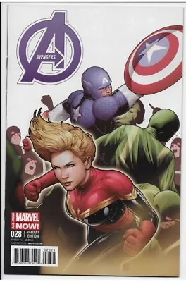 Buy Avengers #28 Captain America Captain Marvel Team Up Variant • 5.49£