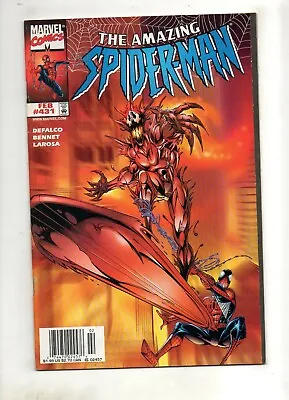 Buy Amazing Spider-Man 431 Low Print Run 1ST COSMIC CARNAGE! SILVER SURFER 1998 NICE • 90.91£