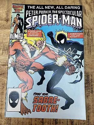 Buy Peter Parker The Spectacular Spiderman #116 - 1st Issue With The Foreigner • 7£