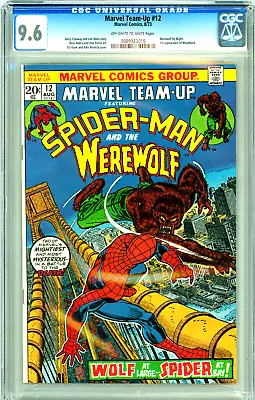 Buy MARVEL TEAM-UP 12 CGC 9.6 1st MOONDARK WEREWOLF By NIGHT SPIDER-MAN Marvel 1973 • 444.53£