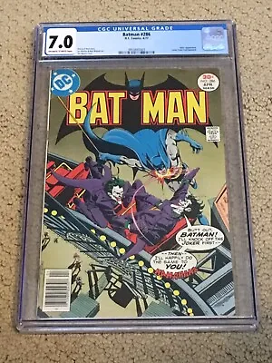 Buy Batman 286 CGC 7.0 OW/White Pages (Classic Joker Cover- 1977!!) • 98.74£