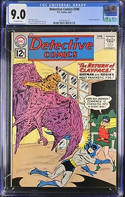 Buy Detective Comics #304 CGC 9.0! Early Clayface DC 1962 • 319.81£
