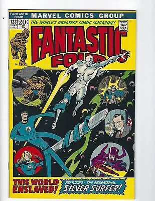 Buy Fantastic Four #123 - Vf+ 8.5 - Surfer - Buscema - Low $39 B.i.n. ! • 30.79£