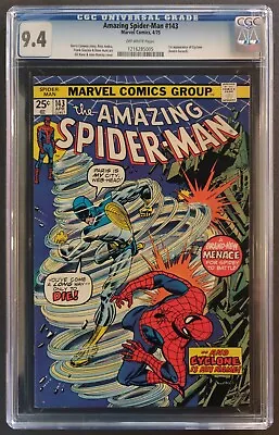 Buy Amazing Spider-man #143 Cgc 9.4 - Marvel Comics 1975 - 1st Appearance Of Cyclone • 167.82£