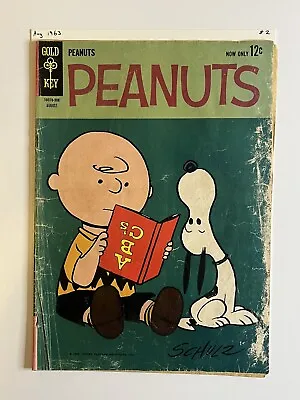 Buy Peanuts #2 Dell Comics 1st Edition Charlie Brown/Snoopy Peanuts 1963 • 14.39£