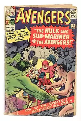 Buy Avengers #3 FR/GD 1.5 1964 • 130.65£