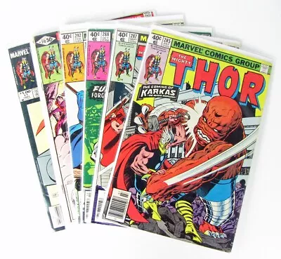 Buy Six Marvel Thor Comics, Issues #285, 287, 288, 292, 310, #11 Annual • 12.65£