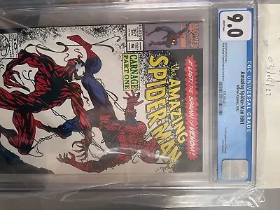 Buy Amazing Spider-man #361 (1992) - CGC 9 - FIRST APPEARANCE OF CARNAGE • 200£