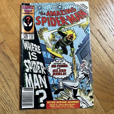 Buy Amazing Spider-Man #279 Aug. Vol 1 Comic Book. Silver Sable! • 16.09£