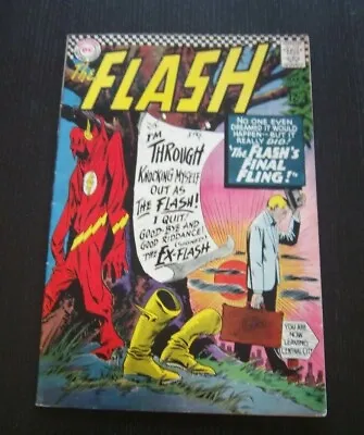 Buy The Flash #159 The Flash's Final Fling! -  Silver Age DC Comics 1966 FN+ • 14.21£
