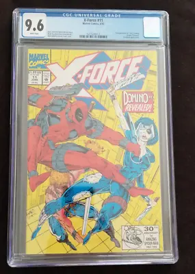 Buy CGC 9.6 X-Force #11 Marvel Comics 6/92 White Pages 18 • 40.83£