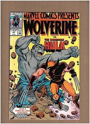Buy Marvel Comics Presents #61 Wolverine Hulk Dr. Strange Scarlet Witch NM- 9.2 • 3.76£