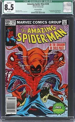 Buy Amazing Spider-Man #238 CGC 8.5 White Pages Newsstand 1st Appearance Hobgoblin 8 • 238.96£