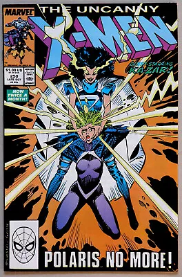 Buy Uncanny X-Men #250 Vol 1 - Marvel Comics - Chris Claremont - Marc Silvestri • 3.95£
