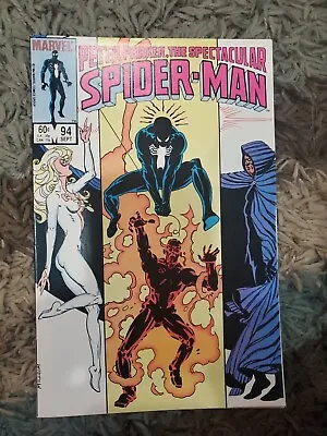 Buy Peter Parker, The Spectacular Spider-Man 94 Black Cat & Costume Fine 1984 Marvel • 11.99£