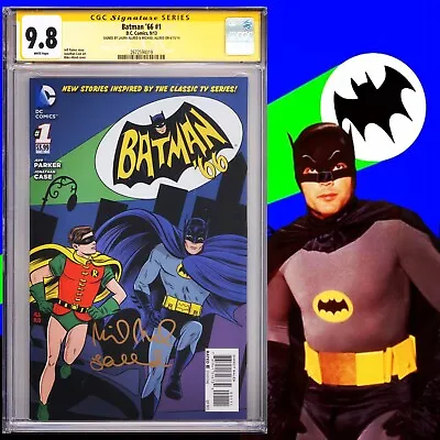 Buy CGC 9.8 SS Batman '66 #1 Signed By Michael & Laura Allred White Pages TV Series • 317.74£