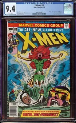 Buy X-Men # 101 CGC 9.4 White (Marvel, 1976) 1st Appear Phoenix • 1,281.90£