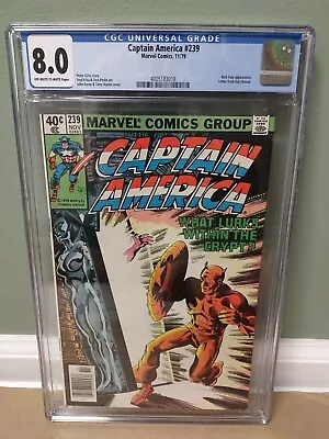 Buy Captain America #239 CGC 8.0  Marvel Comics  1979 **FREE SHIPPING** 🇺🇸🇺🇸 • 43.48£