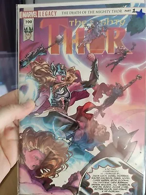 Buy THE MIGHTY THOR #700 JANE FOSTER - JASON AARON (Marvel, First Print) Dec 18  • 5£