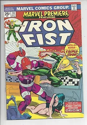 Buy Marvel Premiere #18 VF+(8.5) 1974 - Early Iron Fist - 1st  Joy Meachum • 23.72£