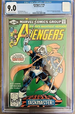 Buy Avengers #196 CGC 9.0 - 1st Appearance Taskmaster 1980 (BEAUTIFUL) • 89.36£