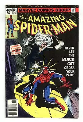 Buy Amazing Spider-Man 194N Newsstand Variant FN/VF 7.0 1979 1st App. Black Cat • 249.04£