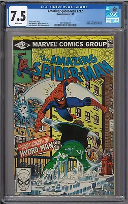 Buy Amazing Spider-Man #212 - CGC 7.5 - Origin And 1st Appearance Of Hydro-Man • 94.99£