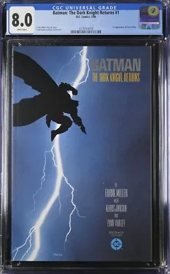 Buy Batman The Dark Knight Returns #1 Cgc 8.0 First 1st Printing White Pages • 94.87£