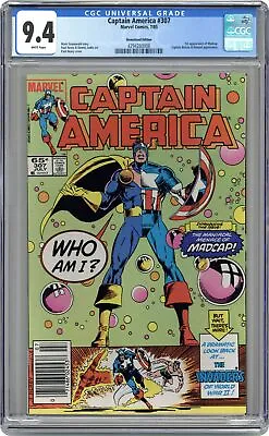 Buy Captain America #307N CGC 9.4 Newsstand 1985 4294280006 • 55.19£