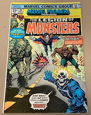 Buy Marvel Premiere #28 Comic 1st Team Appearance Legion Of Monsters Man-thing • 94.83£