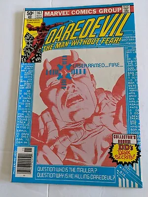 Buy Marvel DAREDEVIL #167 Newsstand (Nov 1980) FRANK MILLER Klaus Janson Michelinie  • 12£