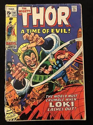 Buy Thor 191 2.0 Reader Loki Marvel 1971 Qr • 7.88£