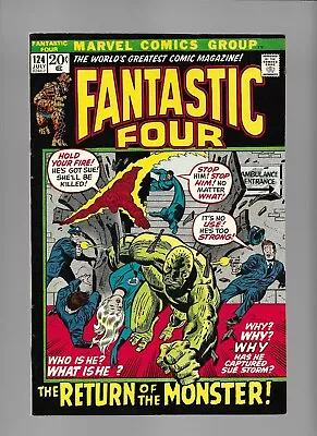 Buy Fantastic FOUR 124 125 Monster From The Lost Lagoon Last Stan Lee Work On FF • 26.21£
