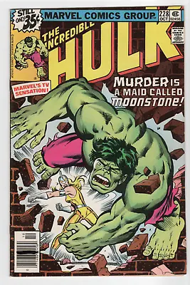 Buy Incredible Hulk 228 Marvel Comics 1978 Newsstand 1st Moonstone • 11.79£