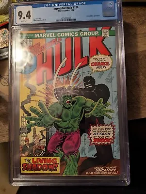 Buy Incredible Hulk 184, CGC 9.4 WP • 67.53£