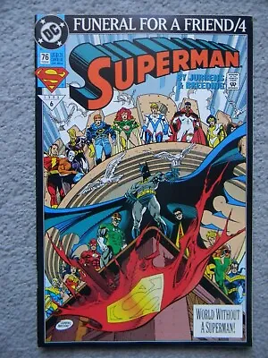 Buy Superman #76 (DC Comics) 1993 - 'Funeral For A Friend Part 4' (Near Mint) • 5£