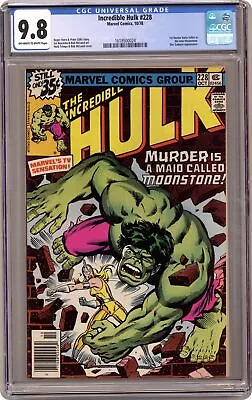 Buy Incredible Hulk #228 CGC 9.8 1978 1618500024 1st App. Moonstone • 323.81£