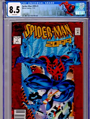Buy Spider-man 2099 #1 NEWSSTAND Variant Custom 1992 Origin Miguel O'Hara CGC 8.5 • 68.63£