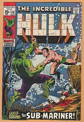 Buy Incredible Hulk #118 - Sub-Mariner - FN/VF • 39.48£