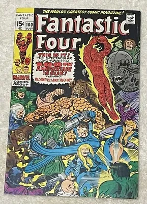Buy Fantastic Four #100 (RAW 7.5-8.5 MARVEL 1970) Key 100th Issue • 119.93£