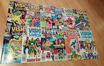 Buy Marvel Comics Vision And The Scarlet Witch Book Lot, 1985, Complete Run #1-12 VF • 70.94£
