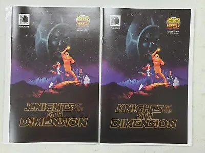 Buy Knights Of The Fifth Dimension #1 Famous Faces & Funnies Exclusive Variant Set • 15.80£