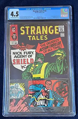 Buy Strange Tales #135 (Aug 1965) ✨ Graded 4.5 O-W To WHITE Pages By CGC ✔ 1st Nick • 139.92£