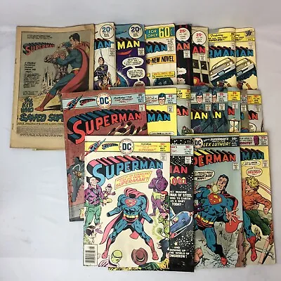 Buy DC Comics: Superman — 1972-1976 Vintage Lot Of 20 Comics!! Includes Issue #300 • 59.30£
