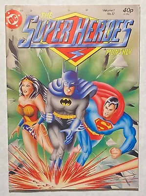 Buy The Super Heroes Monthly #12 DC Comics U.K. Joe Kubert, Neal Adams, Wonder Woman • 7.88£